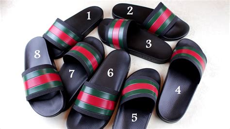 best fake gucci flipflops|authentic Gucci slides.